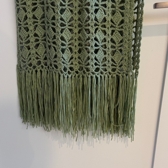 Lulu's Olive Crochet Maxi Dress - Picture 3 of 5